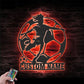 Personalized Female Soccer Metal Wall Signs With RGB Led Light