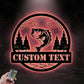 Personalized Fishing Metal Wall Decor, Metal Wall Signs With RGB Led Light