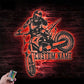Personalized Girl Motocross Biker, Metal Wall Signs With RGB Led Light