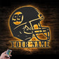 Personalized Helmet American Football, Metal Wall Signs With RGB Led Light