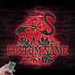 Personalized Hibiscus Flower Flamingo, Metal Wall Signs With RGB Led Light