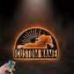 Personalized Metal Horse Stall Metal Wall Signs With RGB Led Light