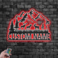 Personalized Moose MoutainMetal Wall Signs With RGB Led Light