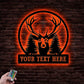 Personalized Name Hunting Lover Metal Wall Signs With RGB Led Light