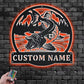 Personalized Northern Pike Fish Metal Wall Signs With RGB Led Light