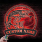 Personalized Northern Pike Fishing Metal Wall Signs With RGB Led Light