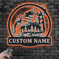 Personalized Outdoor Hunting Metal Wall Signs With RGB Led Light