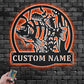 Personalized Perch Fish Metal Wall Signs With RGB Led Light