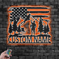 Personalized US Fisherman Metal Wall Signs With RGB Led Light