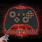 Personalized Video Game Room Metal Wall Signs With RGB Led Light