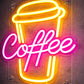 Pink Coffee Neon Sign – Takeaway Cup LED Wall Light