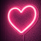 Pink Heart Neon Sign – Romantic LED Heart Wall Light