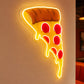 Pizza Neon Sign - Melting Pepperoni Slice Wall Decor