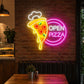 Pizza Neon Sign - Open Pizza Slice Shop Wall Decor