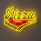 Pizza Neon Sign - Script Pizza Slice LED Wall Decor