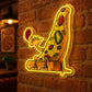 Pizza Neon Sign - Sitting Pizza Slice Balloon Decor