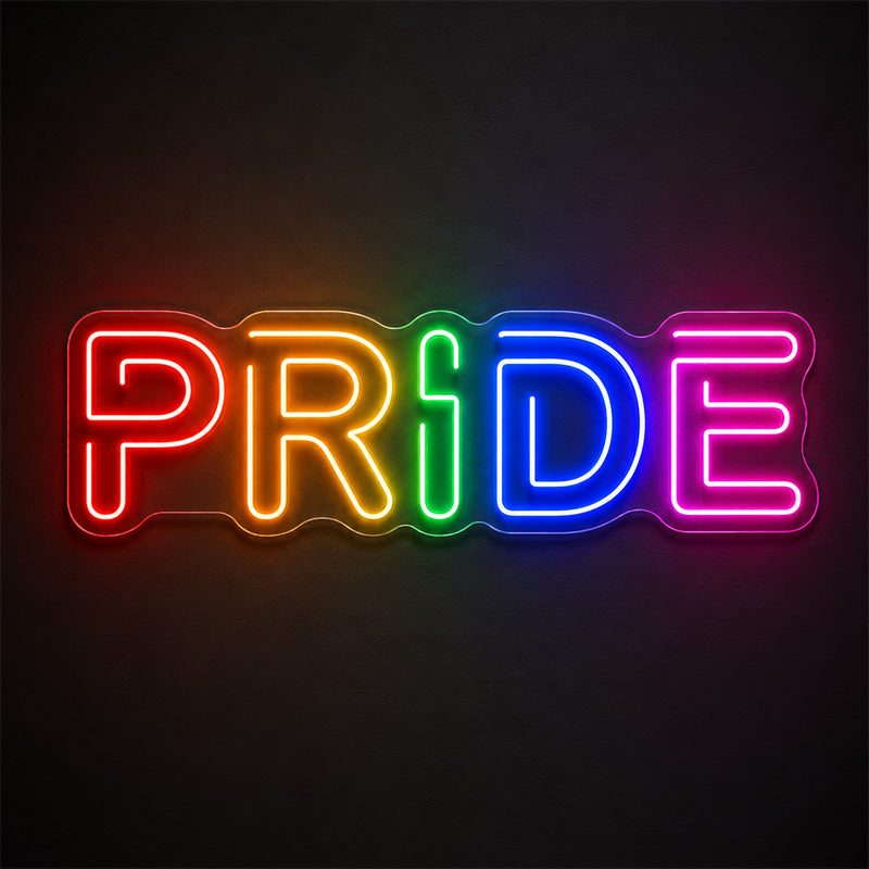 Pride & LGBT Neon Signs - Colorful Rainbow Pride Glow
