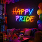 Pride & LGBT Neon Signs - Happy Pride Rainbow Glow
