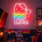 Pride & LGBT Neon Signs - LGBTea Rainbow Wall Glow
