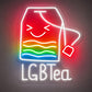 Pride & LGBT Neon Signs - LGBTea Rainbow Wall Glow
