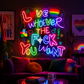 Pride & LGBT Neon Signs - Love Whoever You Want Glow
