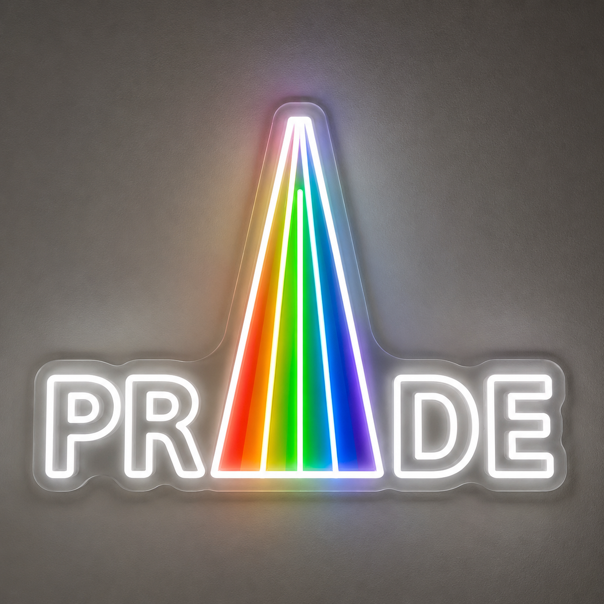 Pride & LGBT Neon Signs - Rainbow Triangle Pride Glow
