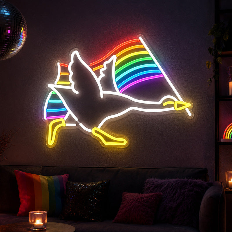 Pride & LGBT Neon Signs - Rainbow Unicorn Wall Glow
