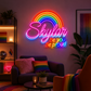 Pride & LGBT Neon Signs - Skylar Rainbow Pride Glow
