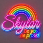 Pride & LGBT Neon Signs - Skylar Rainbow Pride Glow
