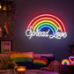 Pride & LGBT Neon Signs - Spread Love Rainbow Glow
