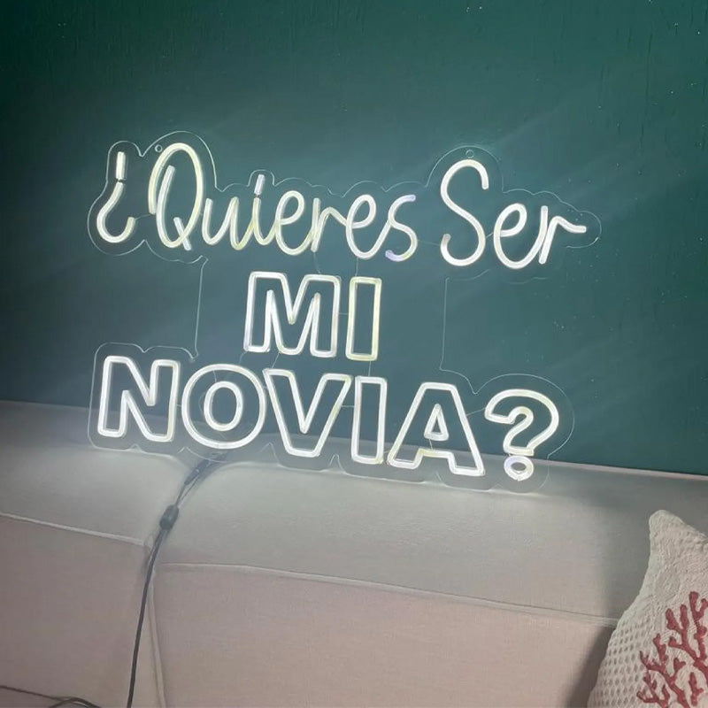 ¿Quieres Ser Mi Novia? Proposal Neon Sign - LEDTOT