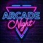 Retro Arcade Neon Sign - Arcade Night LED Decor