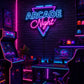 Retro Arcade Neon Sign - Arcade Night LED Decor