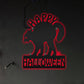 Scary Cat Happy Halloween Custom Steel - Led Light Metal - Owls Matrix LTD