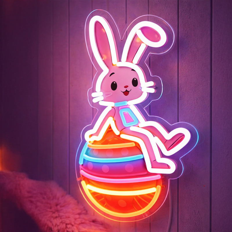 She Shed Neon Sign Decor - Cute Bunny LED Neon Light