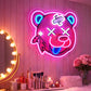 She Shed Neon Sign Decor - Cute Teddy LED Neon Light