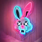 She Shed Neon Sign Decor - LED Neon Bunny Wall Light