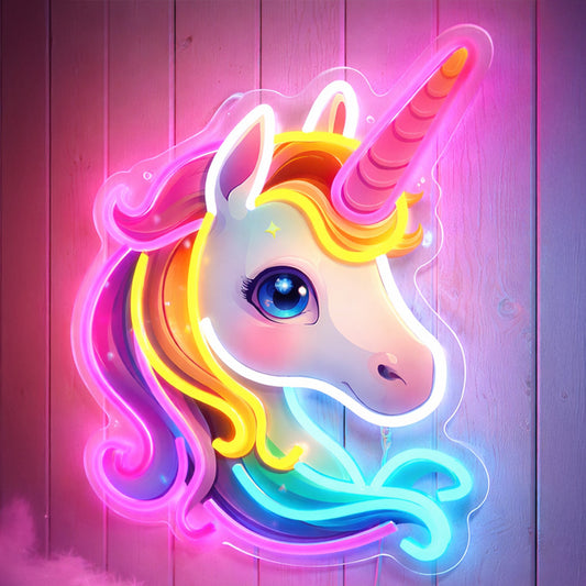 She Shed Neon Sign Decor - LED Unicorn Wall Light