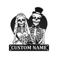 Skeleton Wedding Halloween Party Personalized - Led Light Metal - Owls Matrix LTD