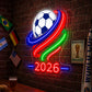 Soccer Bar Neon Sign - 2026 Tournament Wall Decor