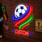 Soccer Bar Neon Sign - 2026 Tournament Wall Decor