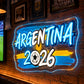 Soccer Bar Neon Sign - Argentina Football Wall Decor