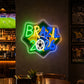 Soccer Bar Neon Sign - Brazil Football Fan Wall Decor