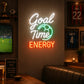 Soccer Bar Neon Sign - Goal Time Energy Wall Decor
