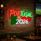 Soccer Bar Neon Sign - Portugal 2026 Fan Wall Decor