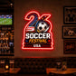 Soccer Bar Neon Sign - USA Soccer Festival Wall Decor