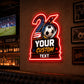 Soccer Bar Neon Sign - USA Soccer Festival Wall Decor