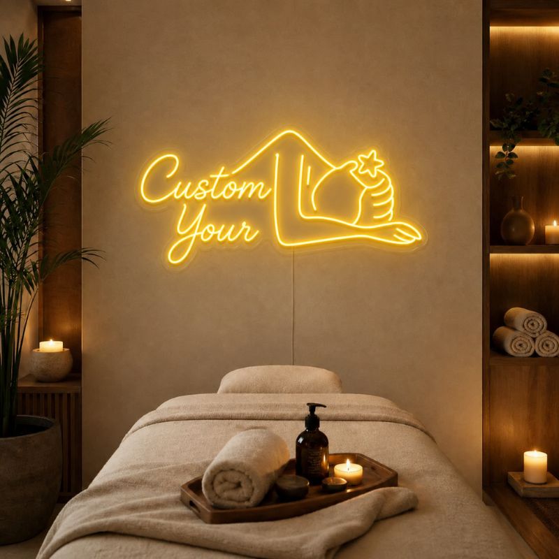 Spa Neon Sign Relax - Relaxing Spa LED Wall Decor | Custom Your