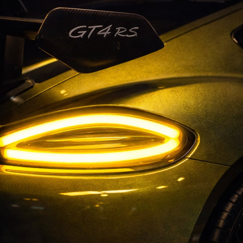 Sports Car Neon Light – Amber LED Rear Light Design