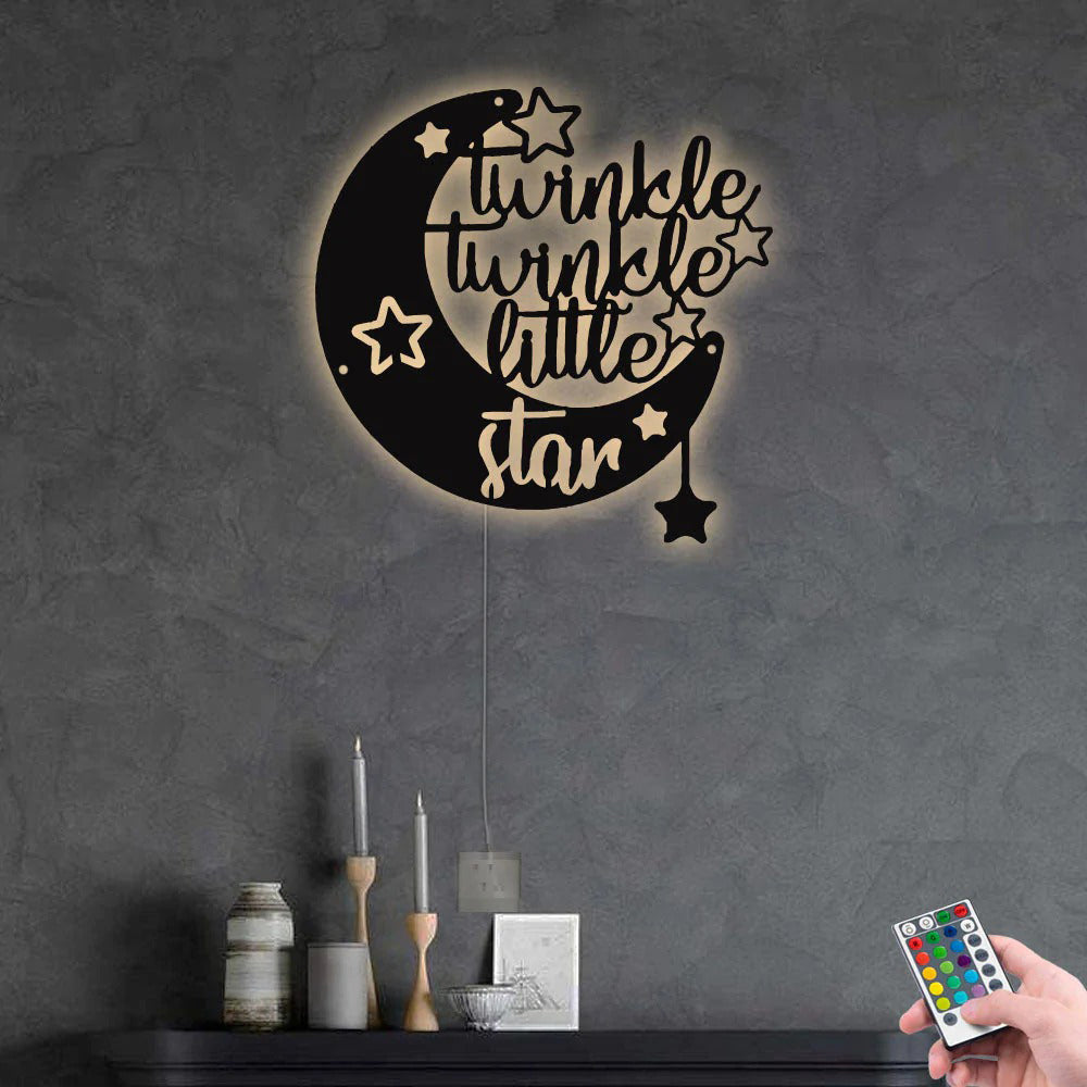 Star Beautiful Little Star - Led Light Metal - Owls Matrix LTD